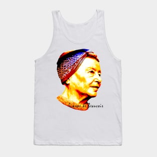 Simone de Beauvoir Tank Top